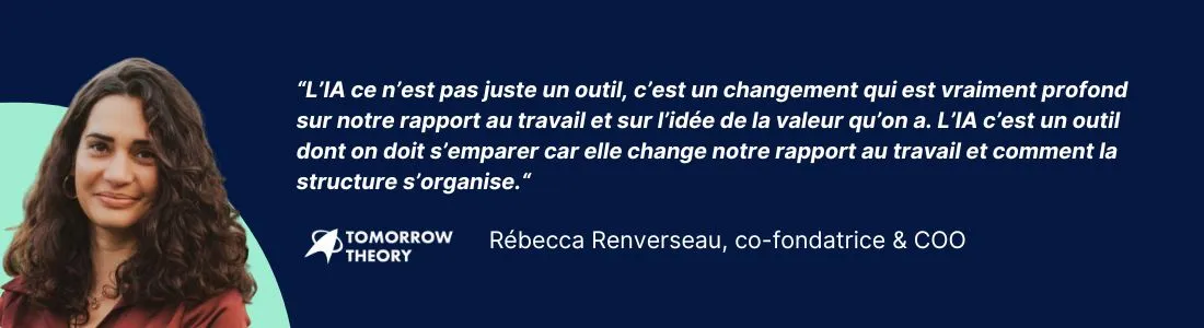 citation de Rebecca Renverseau issue d'une masterclass sur l'ia