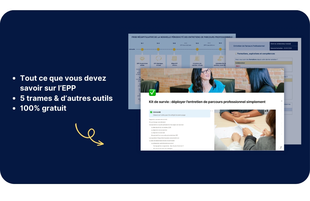 boite à outils EPP entretien de parcours professionnel avec trames résumé des obligations conseils et réponses aux questions