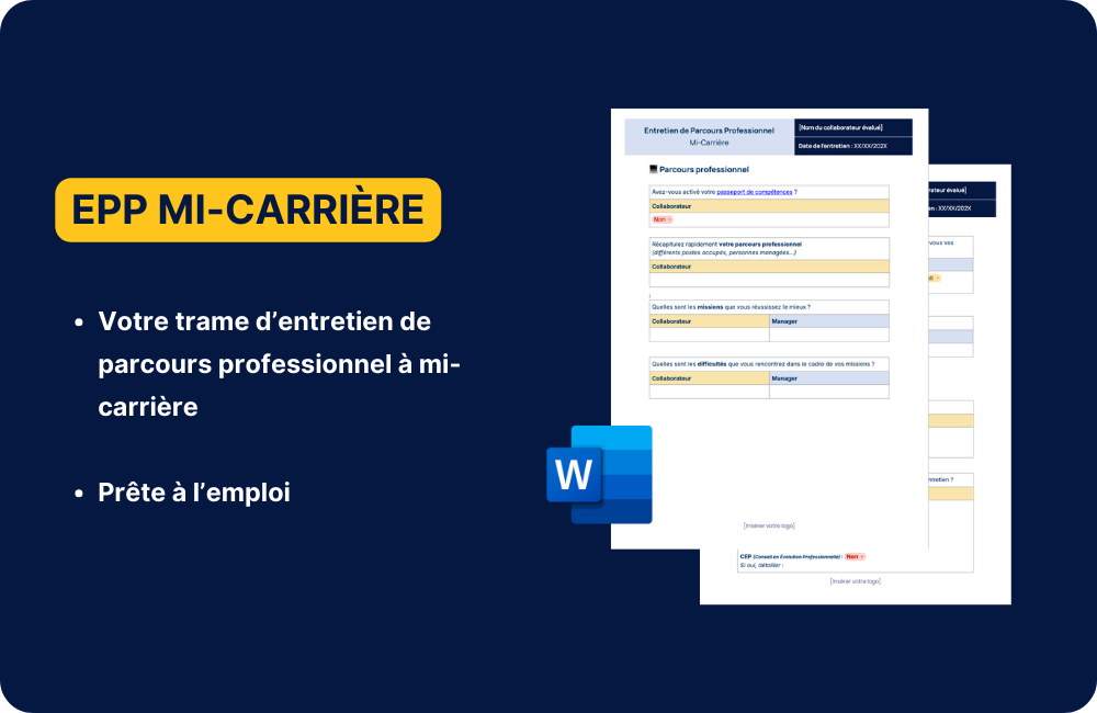 Trame entretien mi carriere gratuite