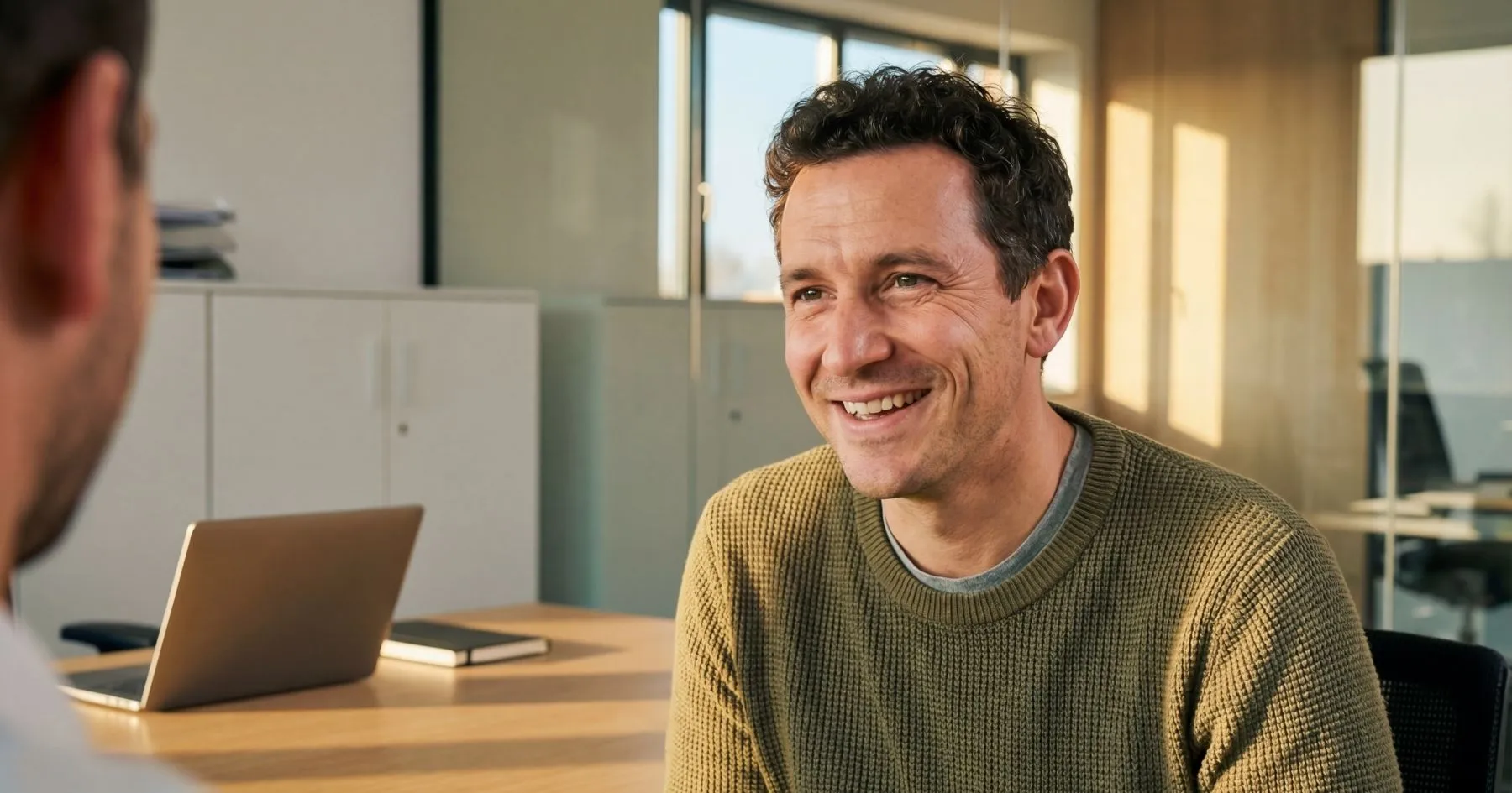 entretien de mi carriere avec un collaborateur de 45 ans