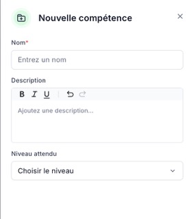 créer une compétence