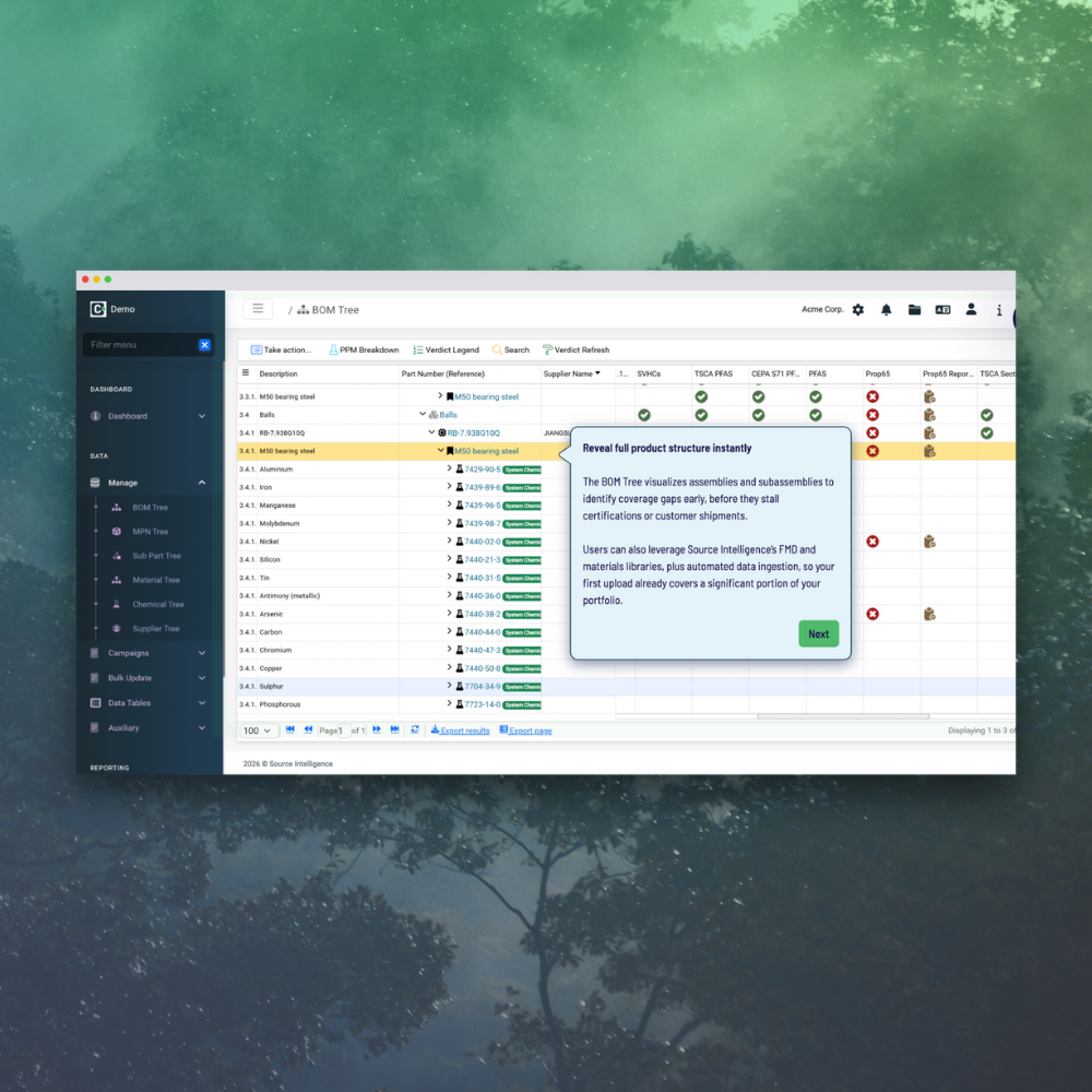 Worker in lab coat inspects green crops in modern hydroponic greenhouse