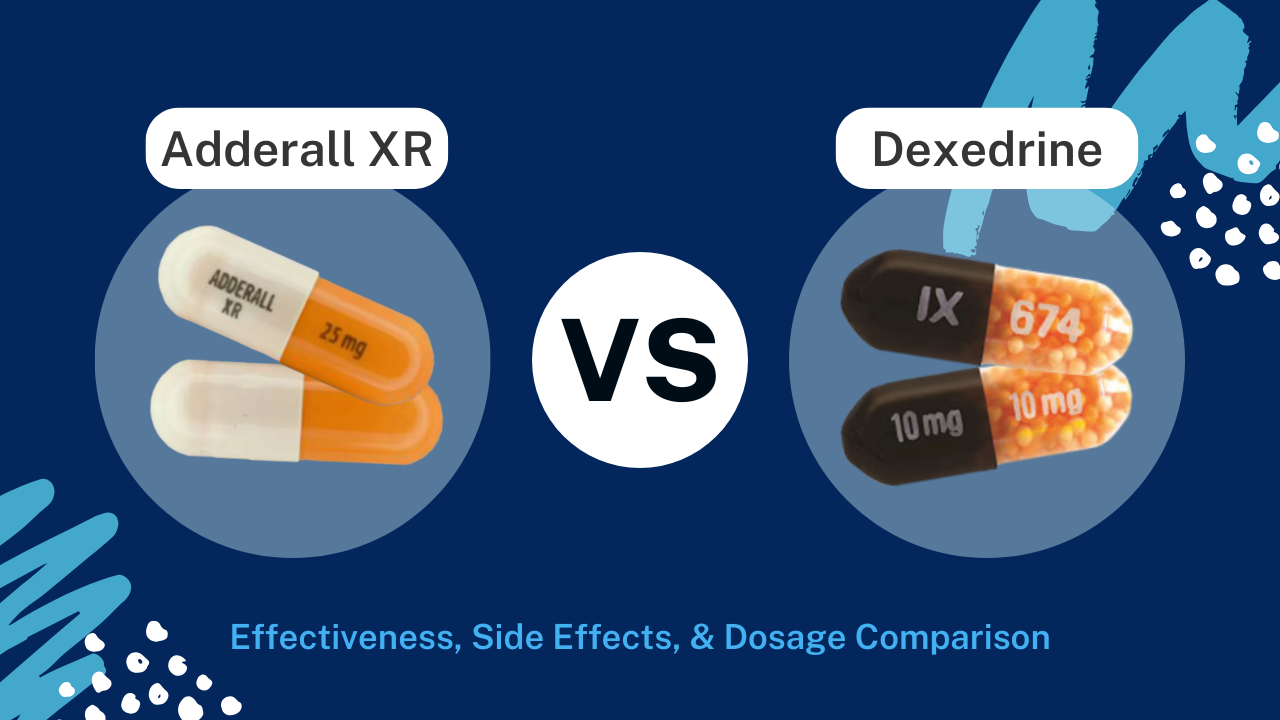 Dexedrine vs Adderall: Side Effects, Effectiveness & Dosage Comparison