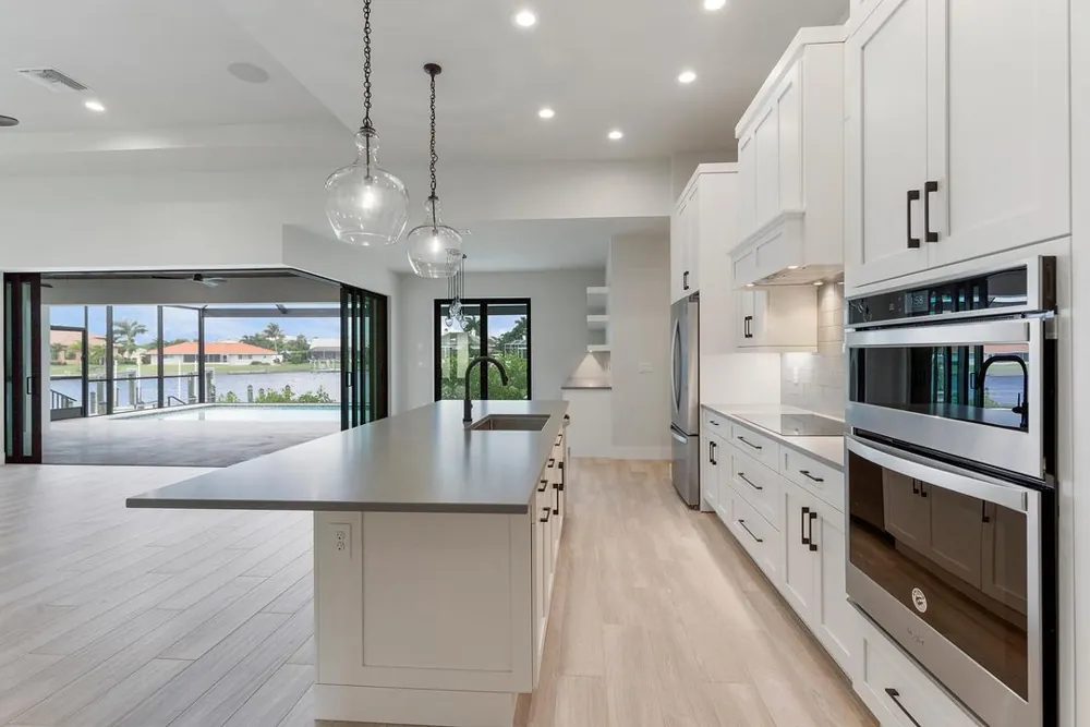 luxury custom home building and design concept