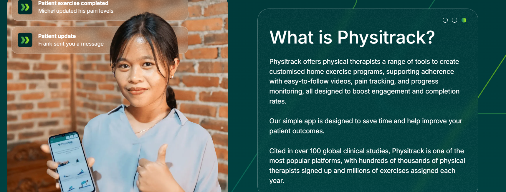 Physitrack exercise prescription platform