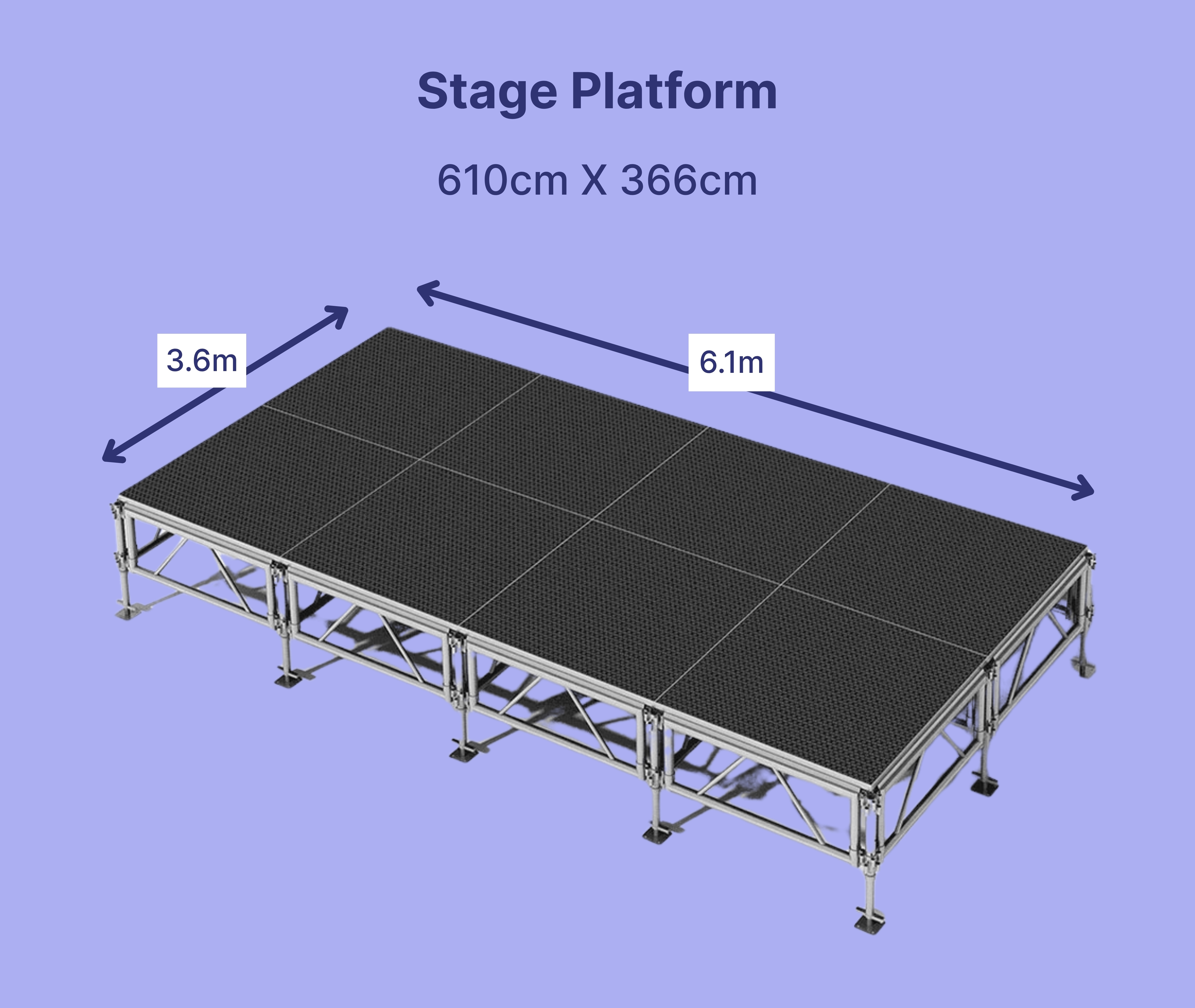 Portable Stage Platform 3.6m X 6.1m