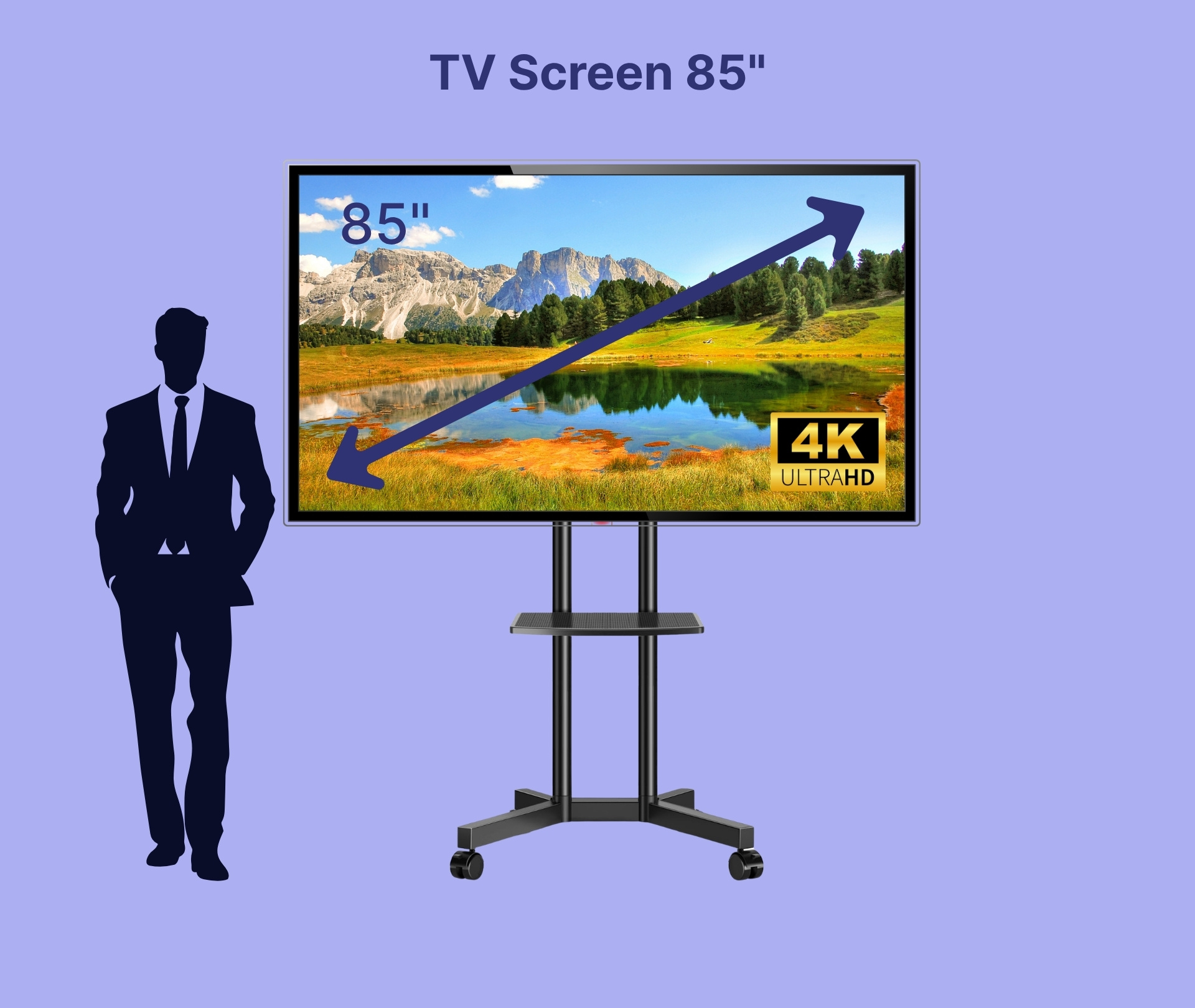 Smart LED 4K TV Screen 85"