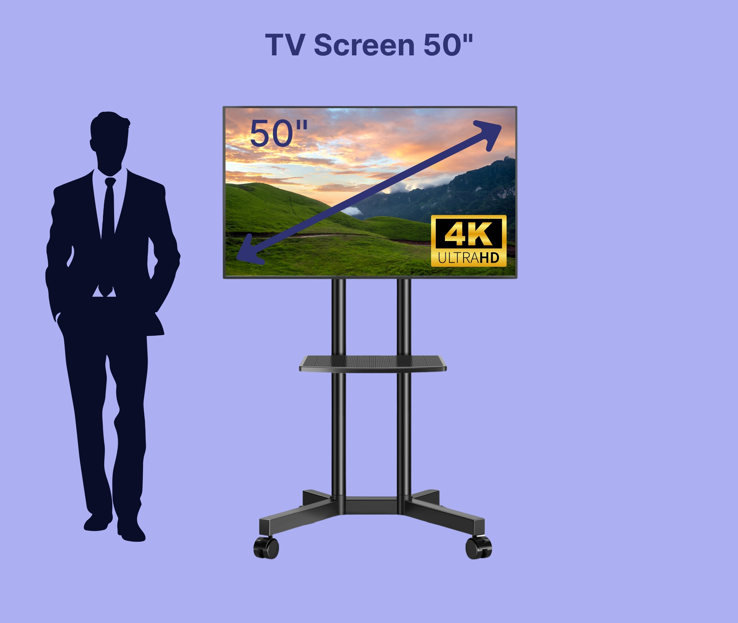 Smart LED TV Screen 50"