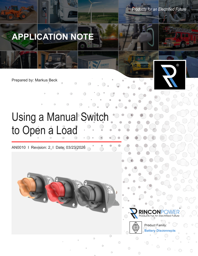 Using a Manual Switch to Open a Load