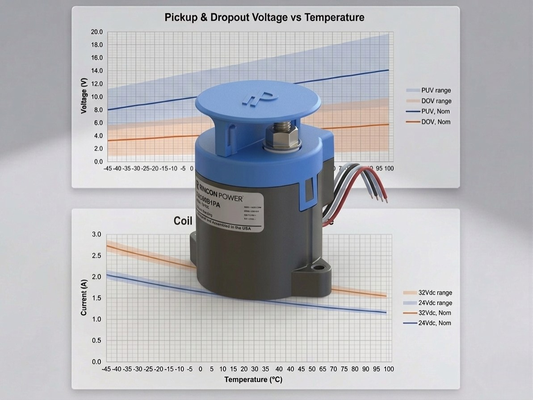 RXC60 Coil Parameters Over Temperature