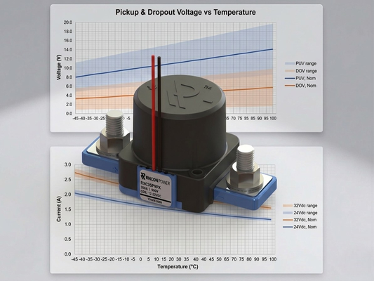 RXC35 Coil Parameters Over Temperature
