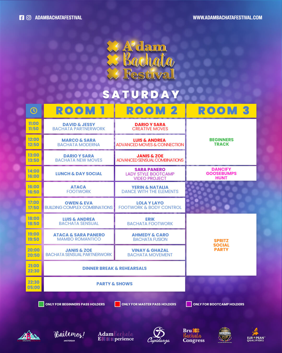 program adam bachata festival 2025