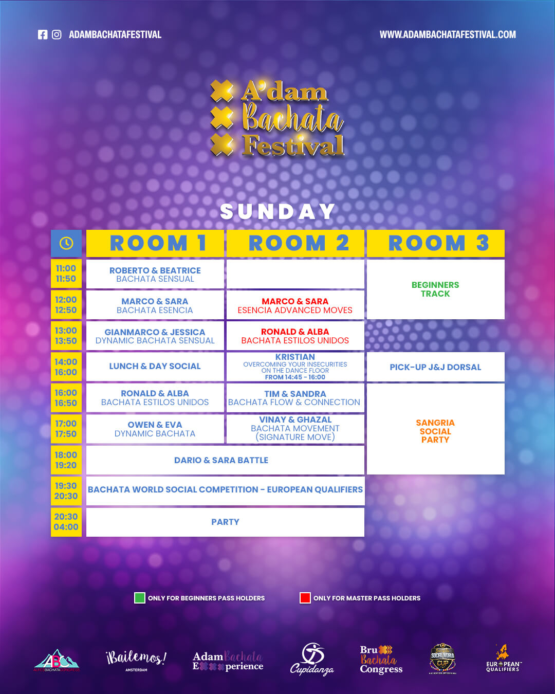 program adam bachata festival 2025