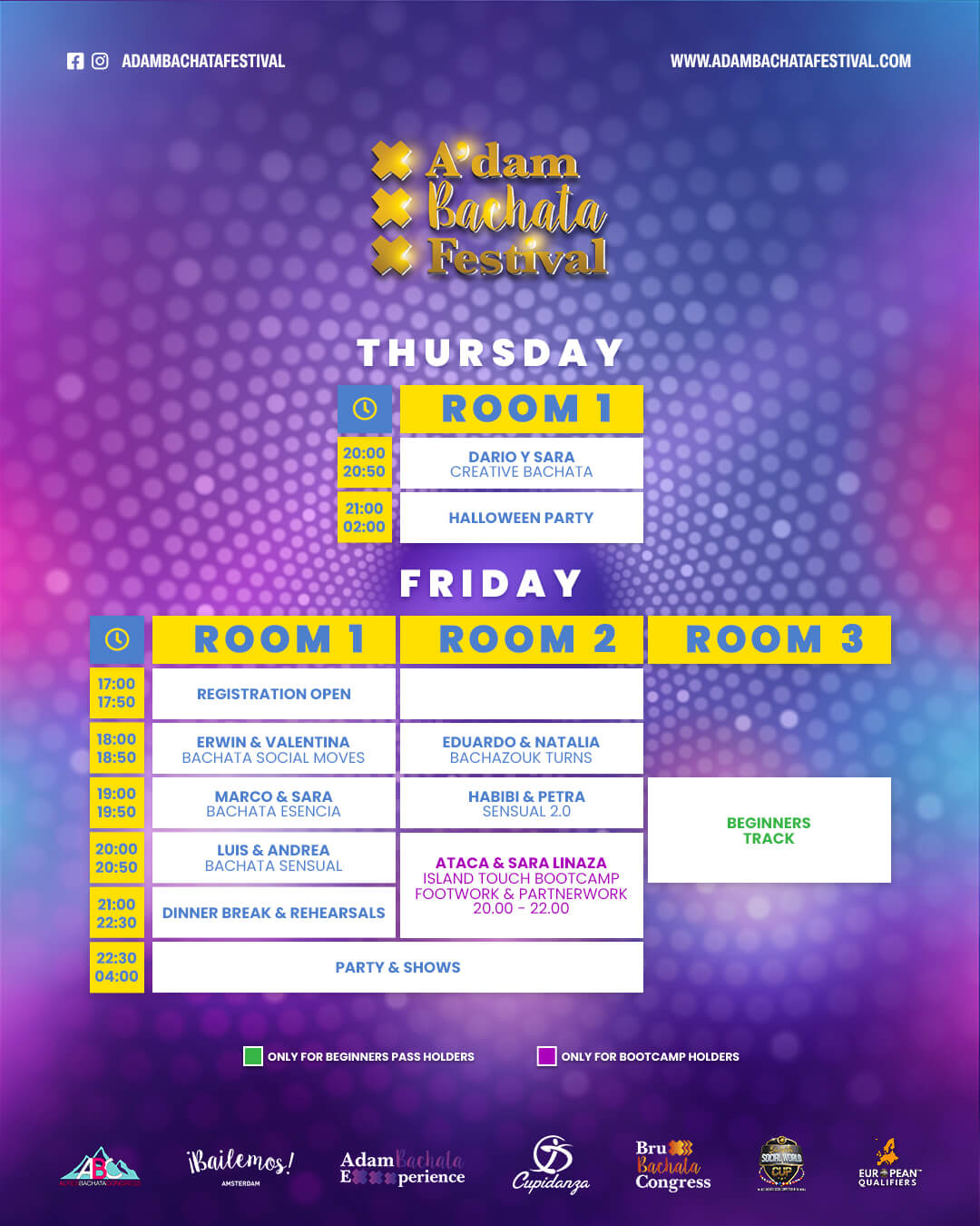 program adam bachata festival 2025