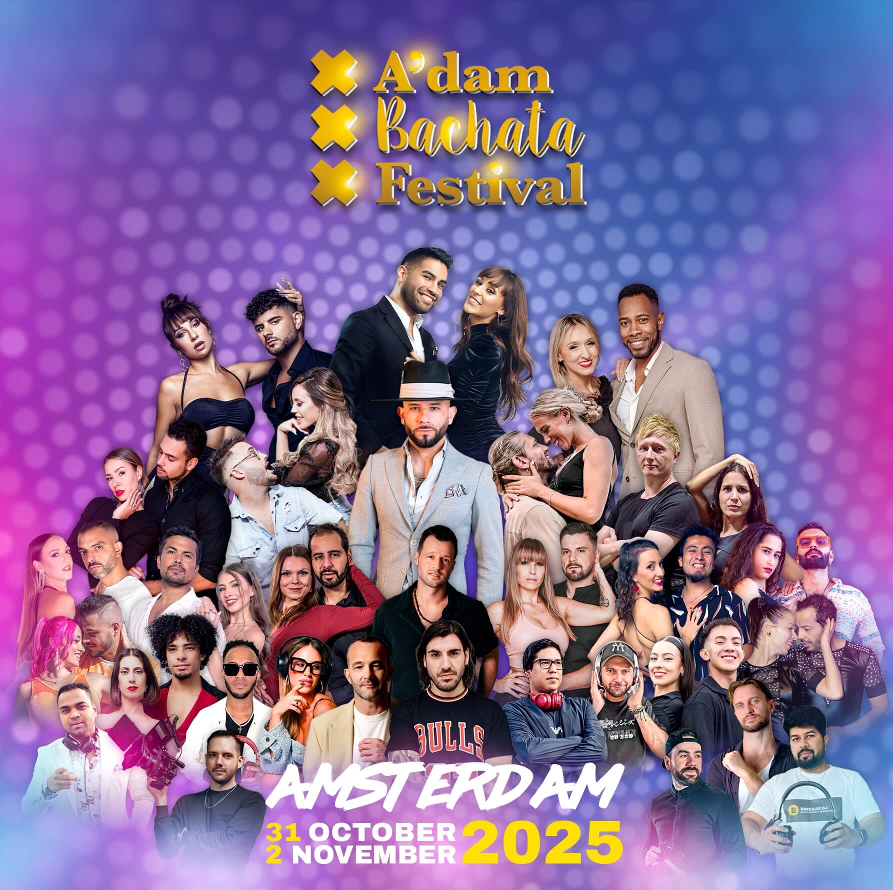 flyer adam bachata festival 2025