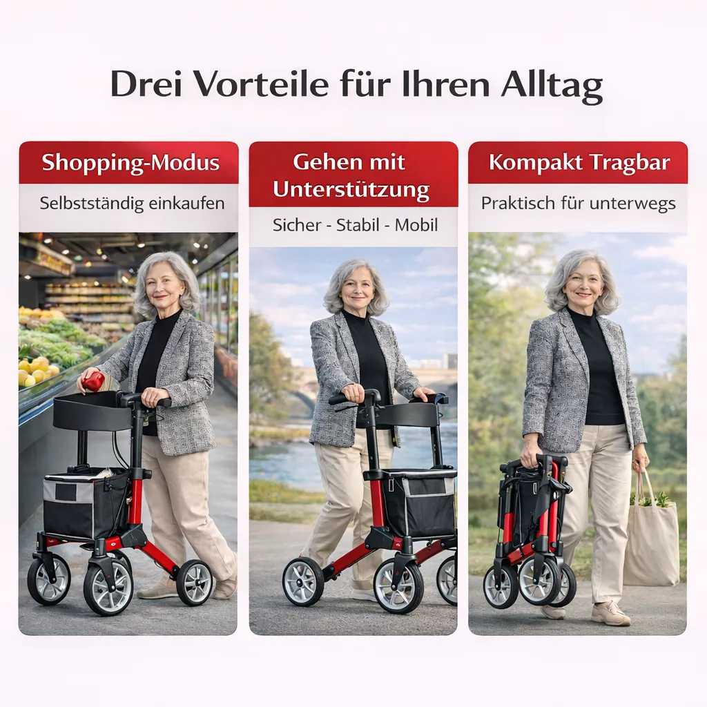 "Quava"-Leichtgewichtrollator