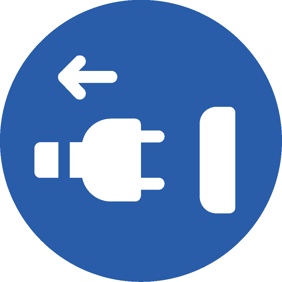 Débrancher la cable d'alimentation