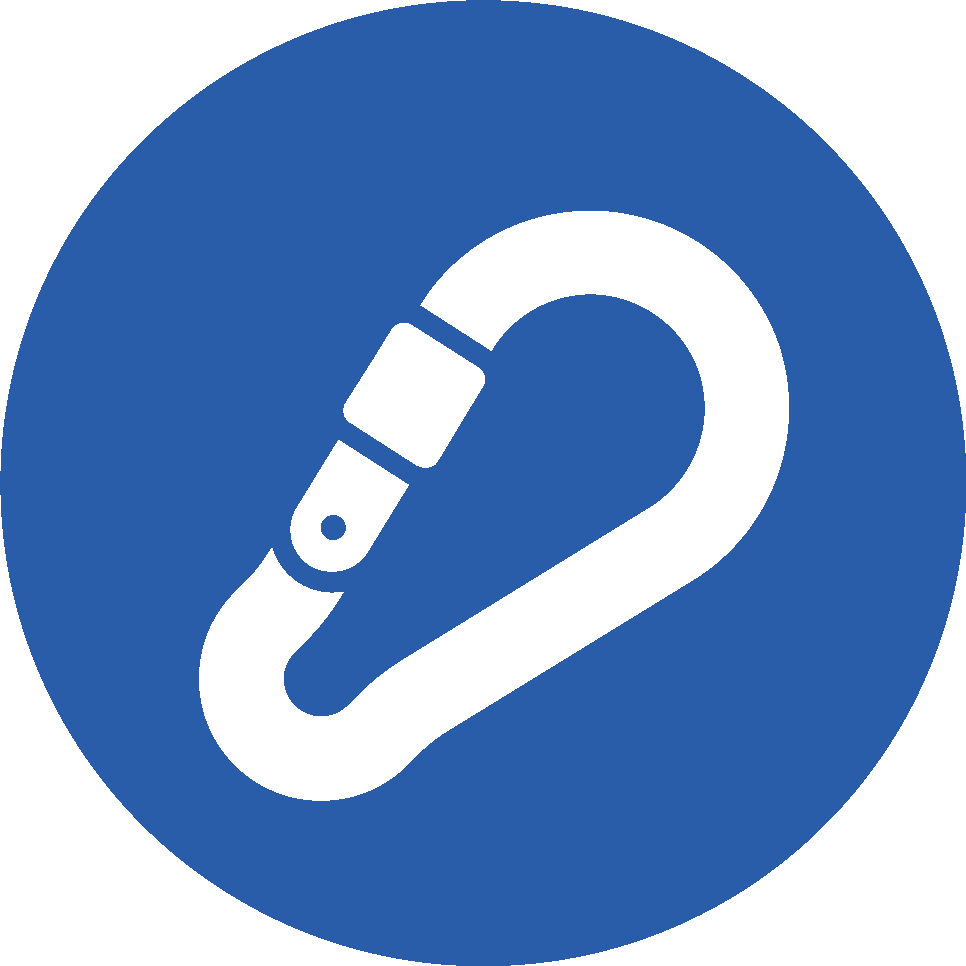 Utilisation mousquetons