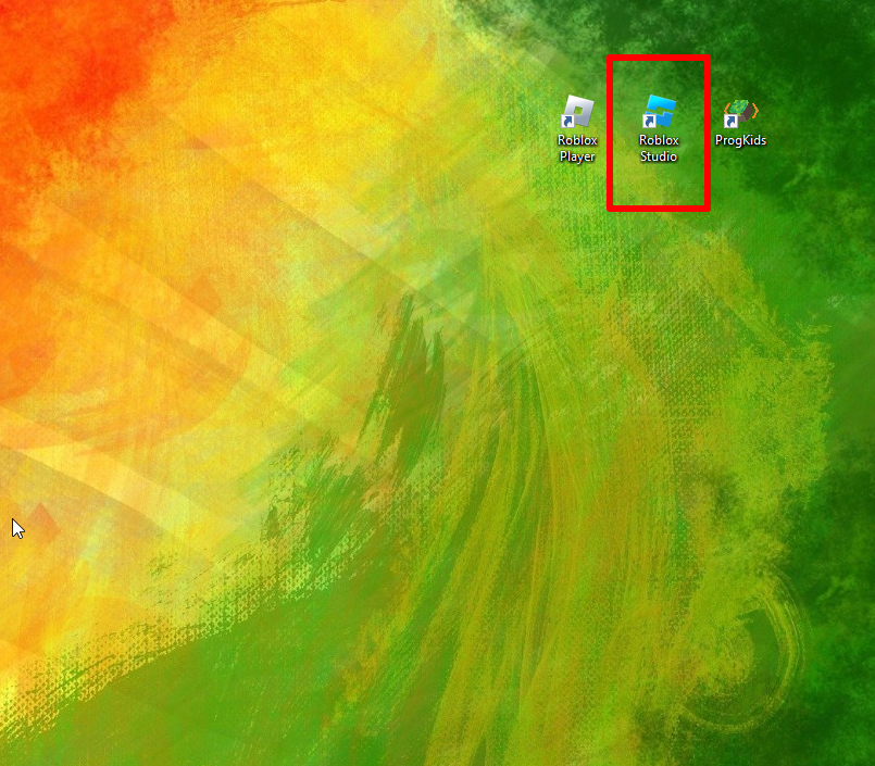 Запуск Roblox Studio через ярлык на рабочем столе