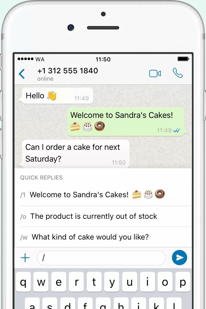 Automatiseren in de WhatsApp Business App