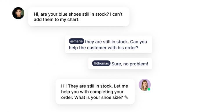 Live chat best practice on collaboration