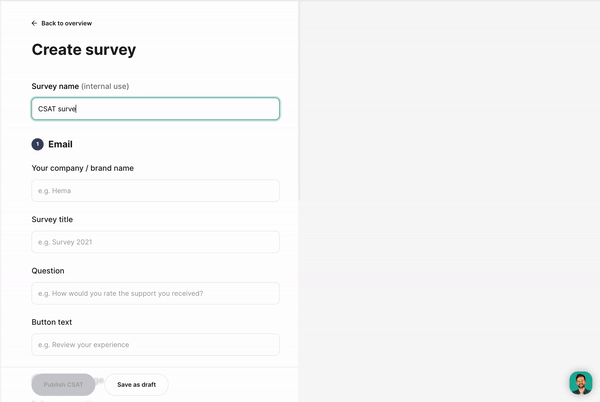 create survey