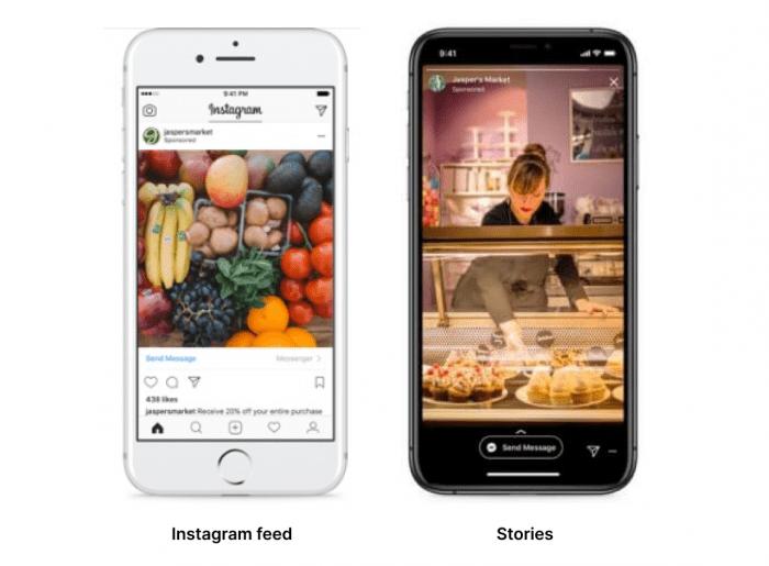 Different click-to-Instagram dm ads
