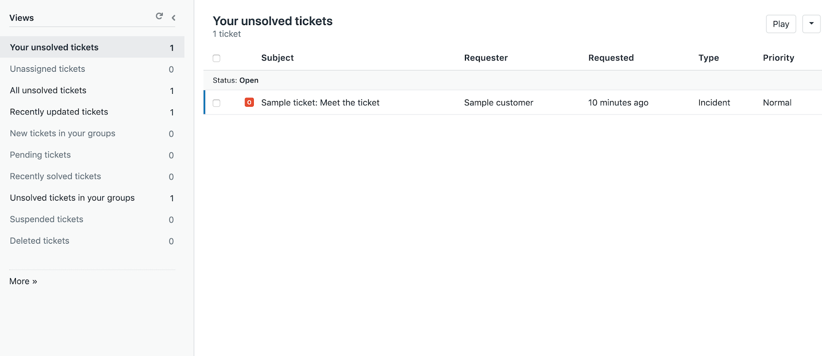 Zendesk ticketing system