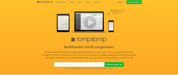 rompslom boekhoudsoftware