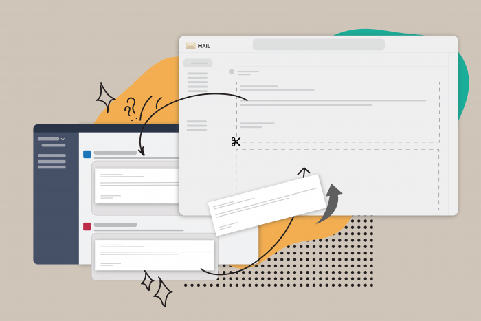 Slack and customer emails