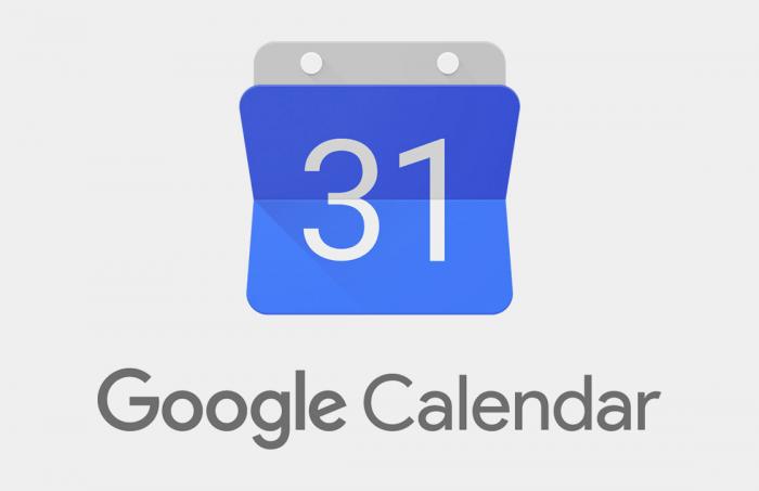 Google agenda website widget