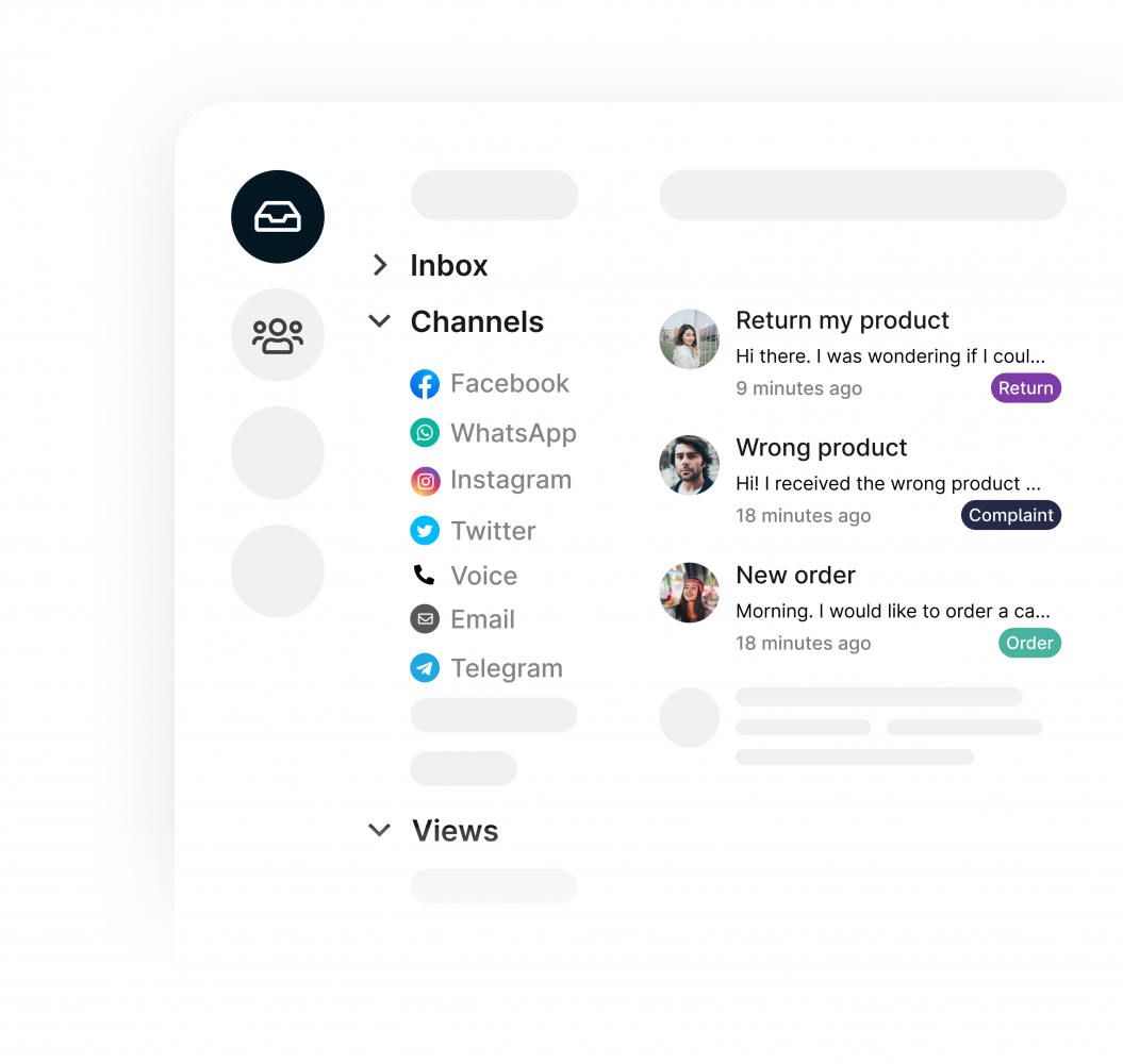Met klantenservice software kun je al je communicatiekanalen in één overzicht beheren.