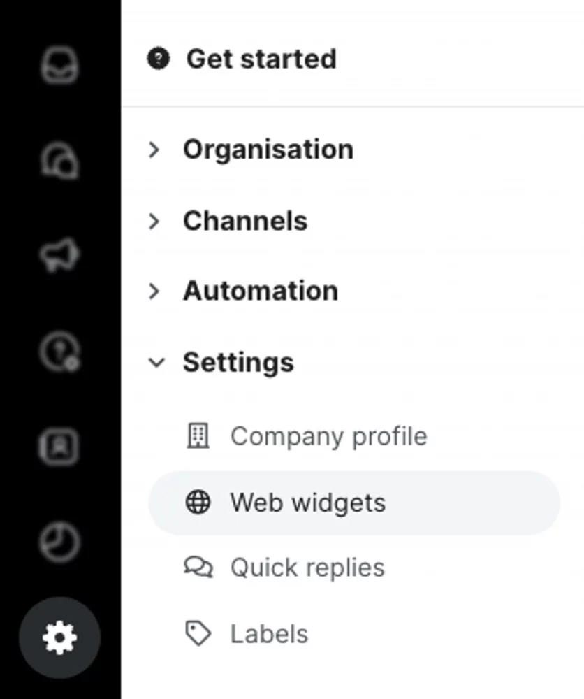 Multichannel widget in Trengo