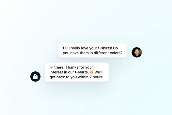 Facebook Messenger auto-replies to ads