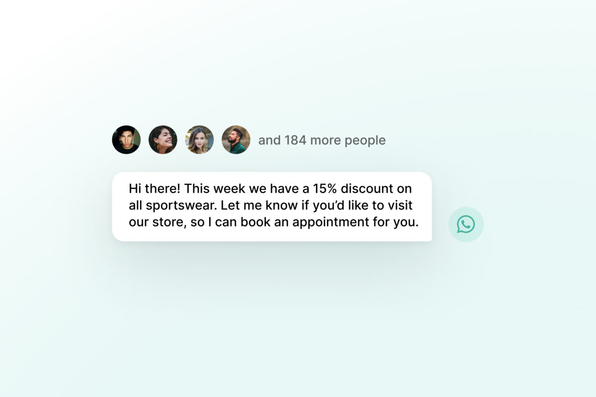 WhatsApp broadcast message