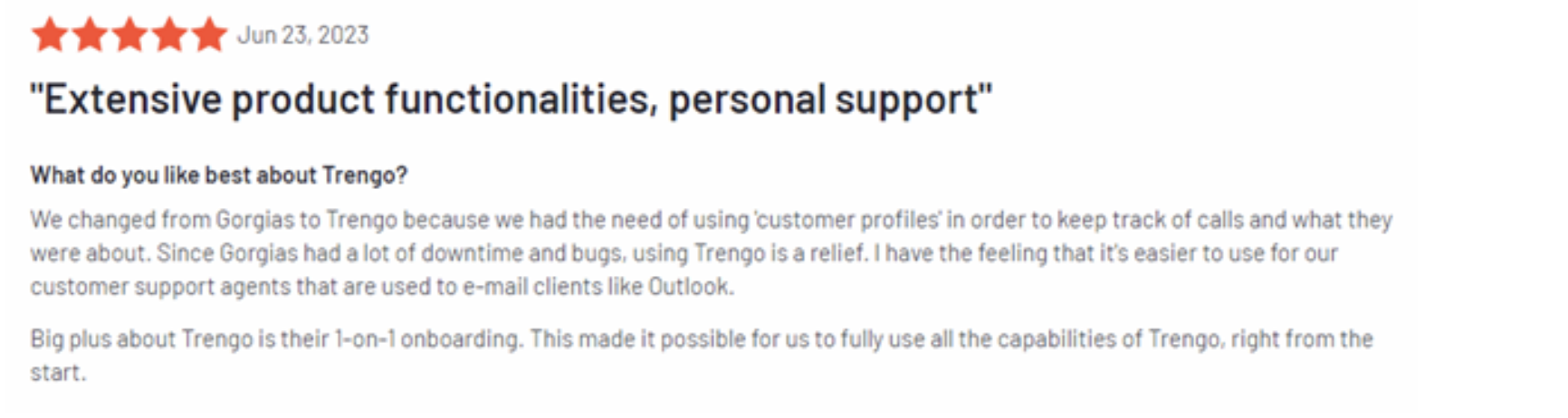 Trengo customer support review