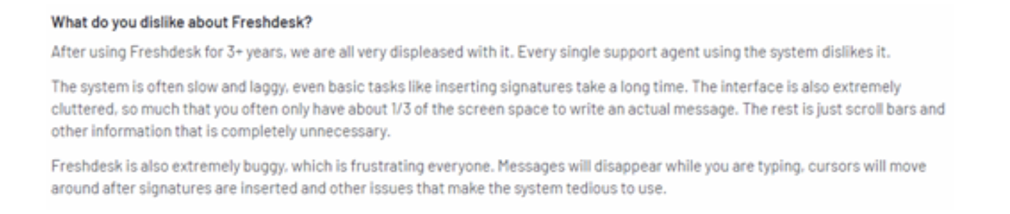 Freshdesk performance review