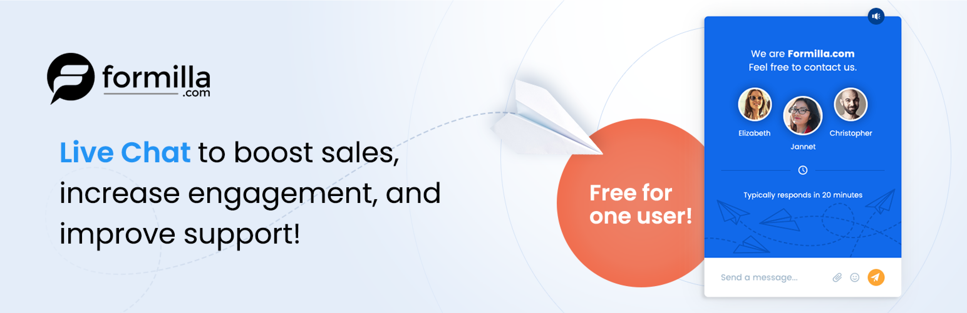 Formilla live chat