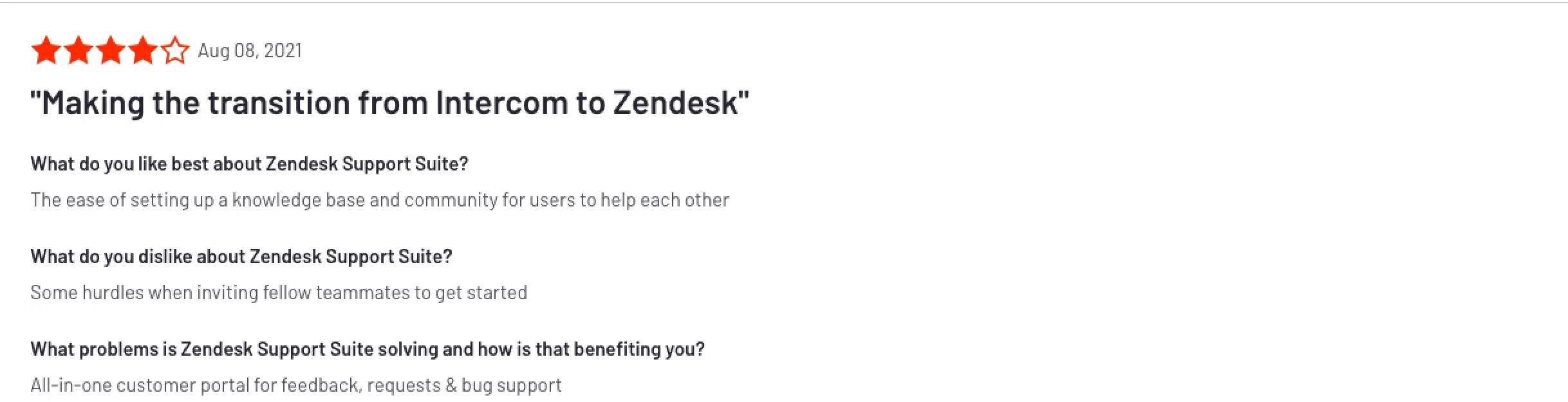 Review Tools like Intercom Zendesk