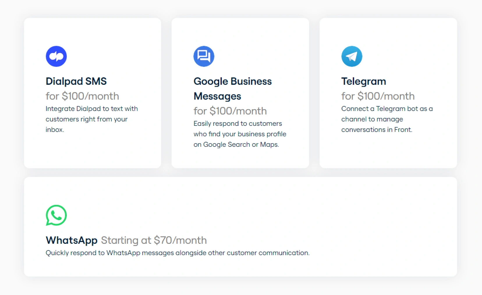Front ticketing system