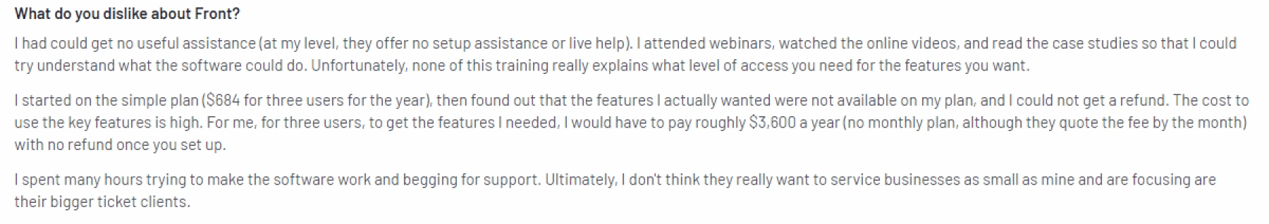 Negative Front review