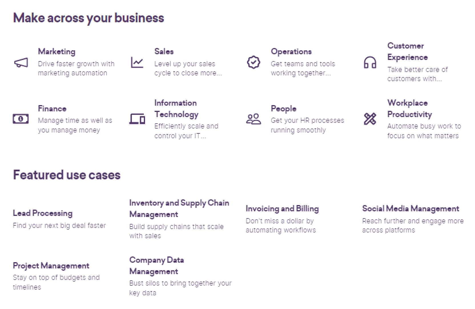 workflow automation tool: Make