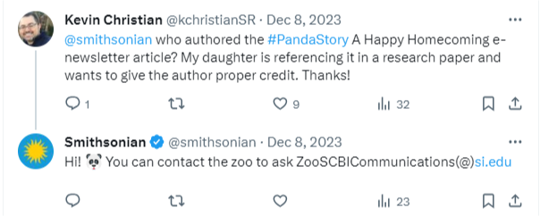 Smithsonian example: tone of voice in customer service