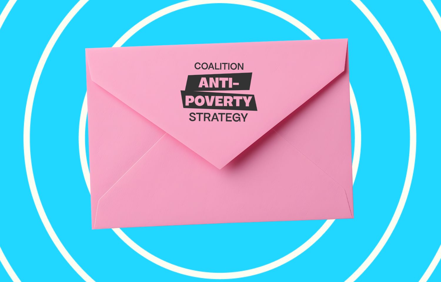 Envelope with the logo of the Coalition on the EU Anti-Poverty Strategy