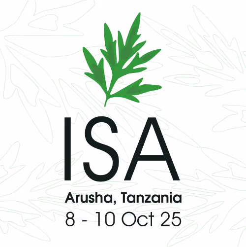 ISA logo with a green leaf above the acronym and text stating Arusha, Tanzania, 8-10 Oct 25.
