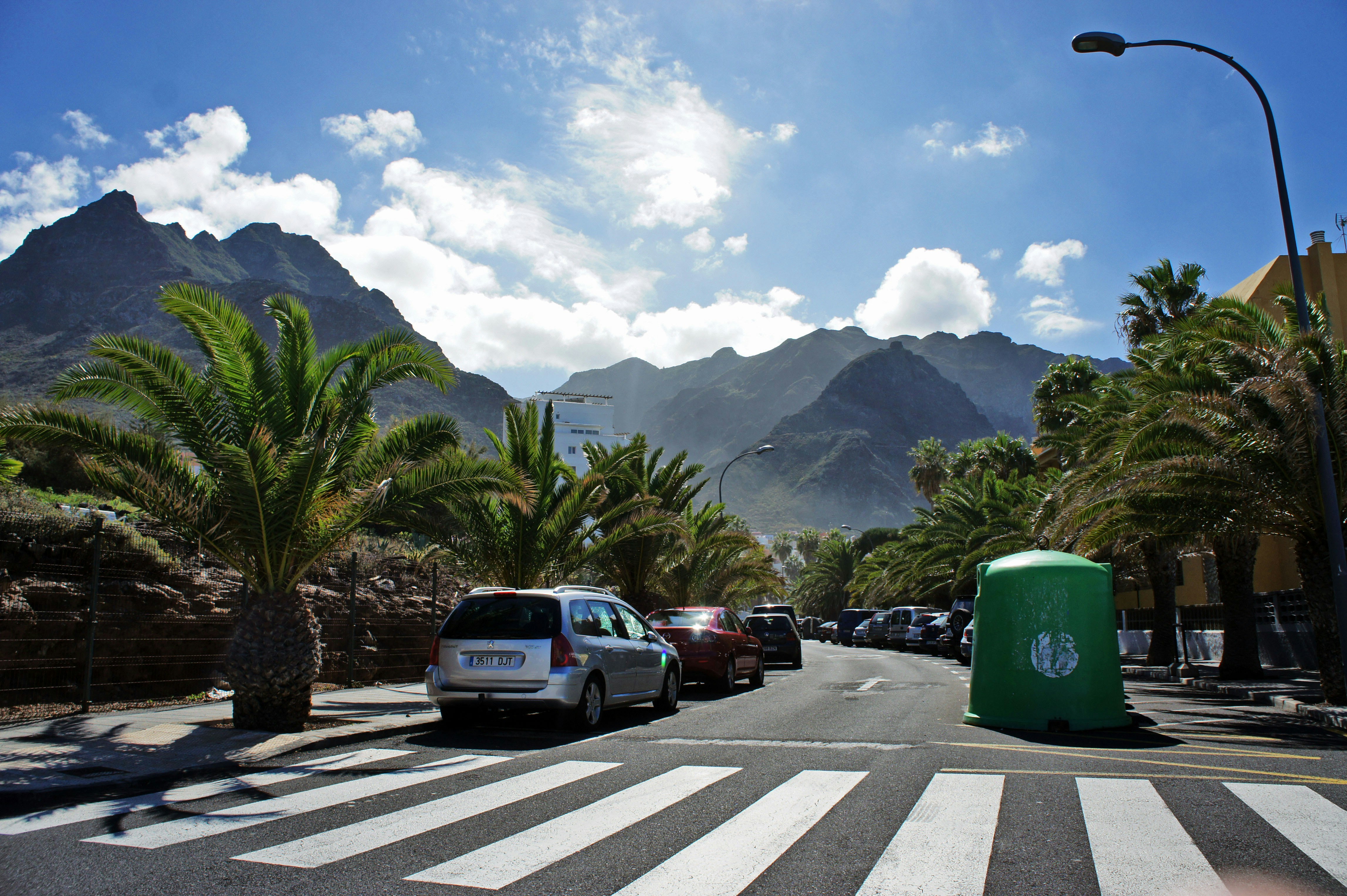 Streets and mountains of San Cristóbal de La Laguna, Tenerife