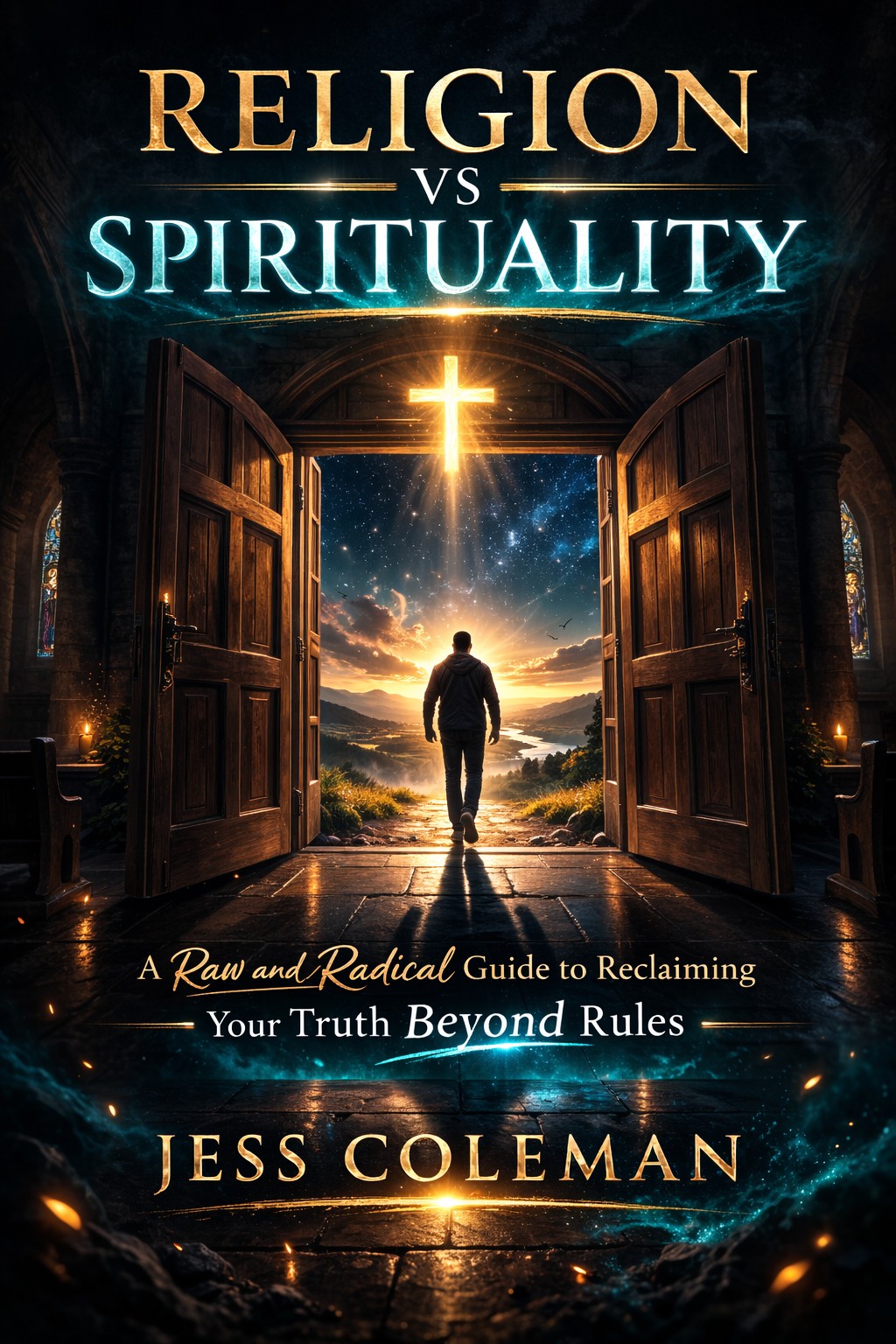 Religion vs. Spirituality book cover by Jess Coleman