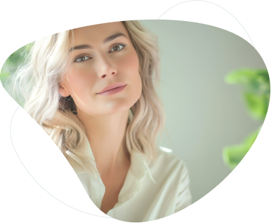 Organic masked portrait placeholder