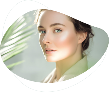 Organic masked portrait placeholder
