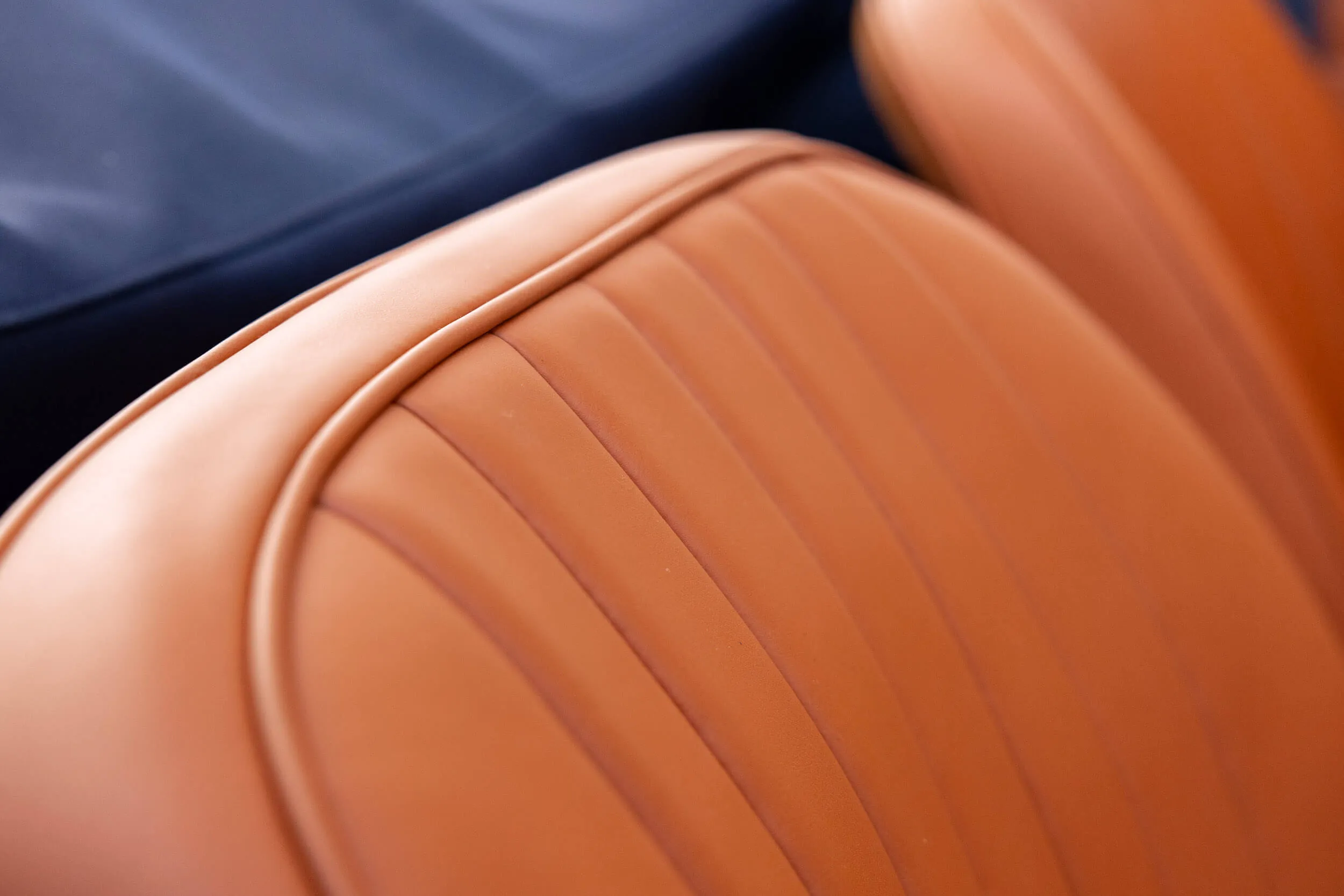 Detail seats view of Jaguar E-Type Series 1 OTS 1967 Dark Blue